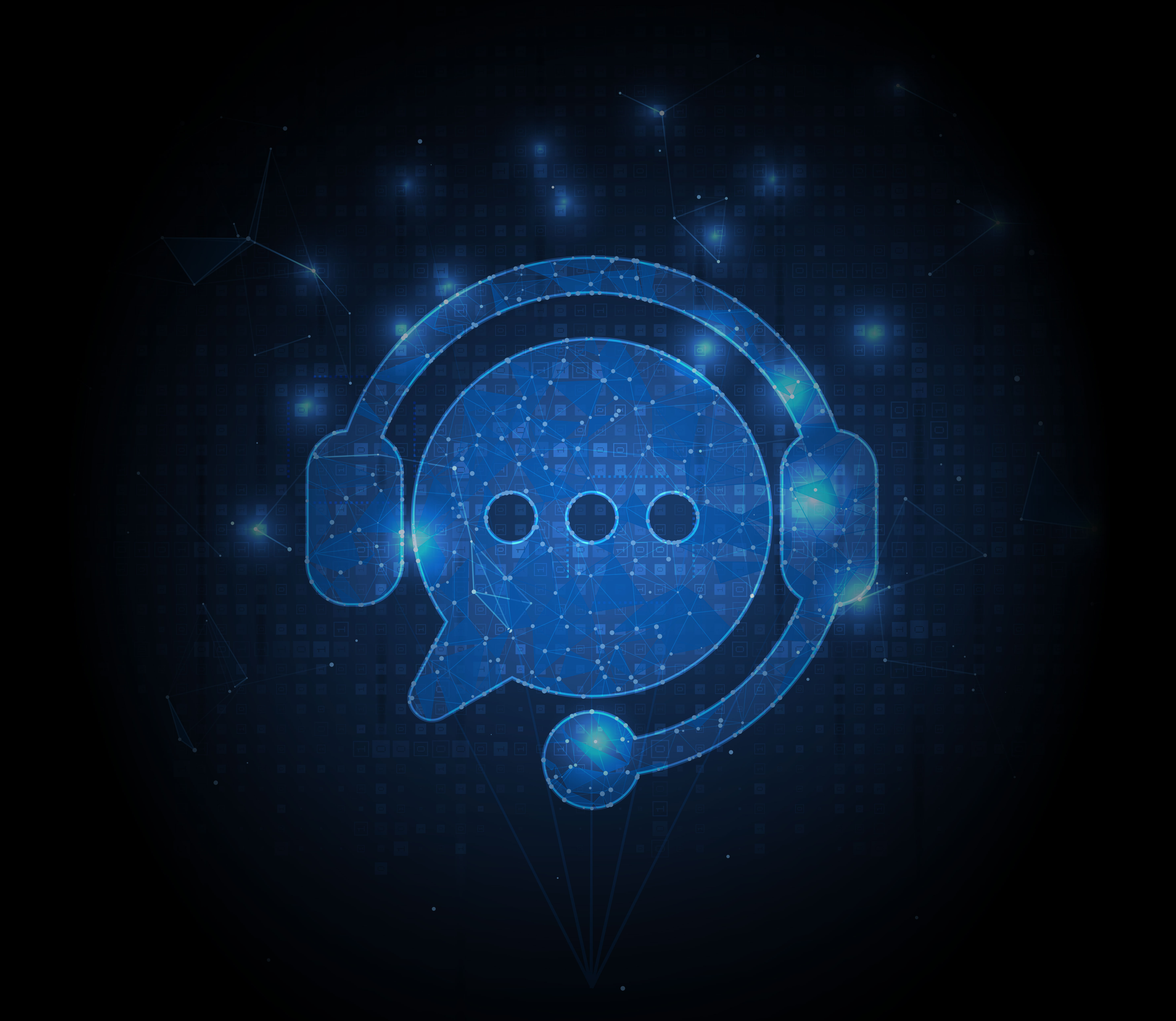 Contact centre headphones graphic